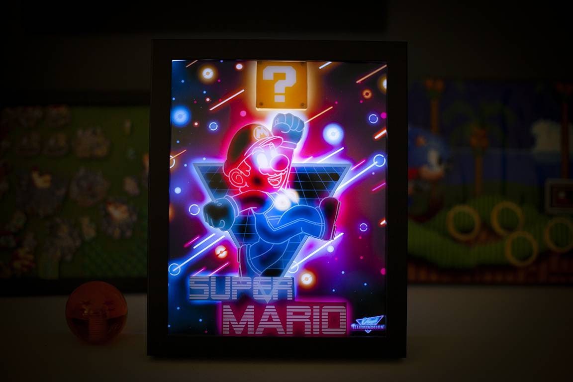 Super Mario LED Shadowbox Diorama