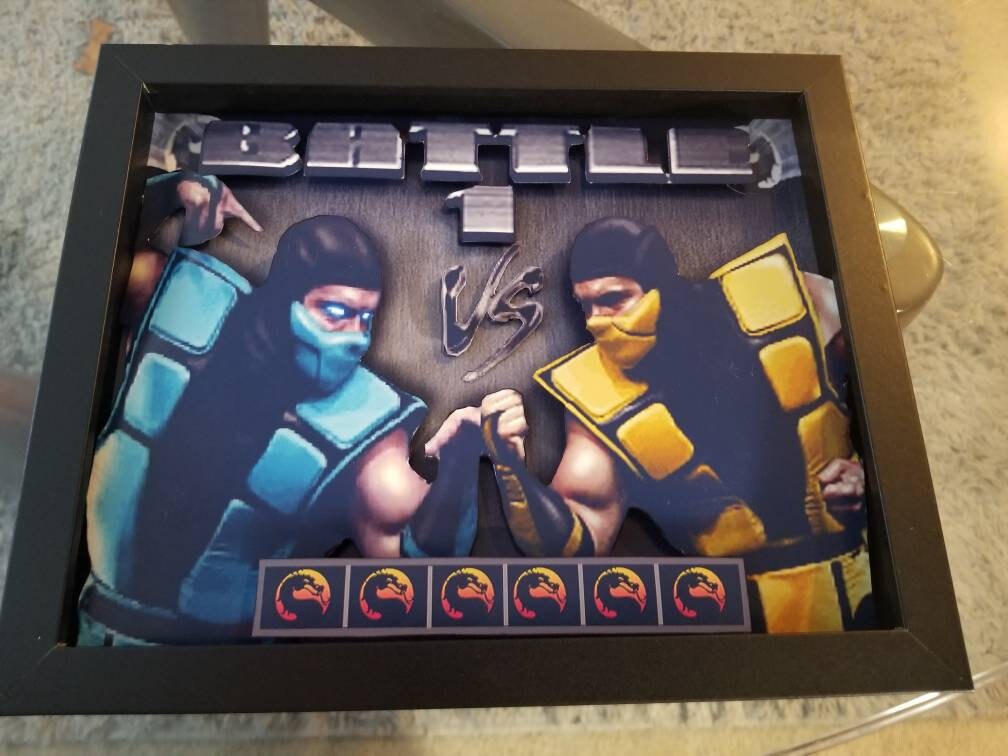 Mortal Kombat Shadowbox Diorama Non Illuminated