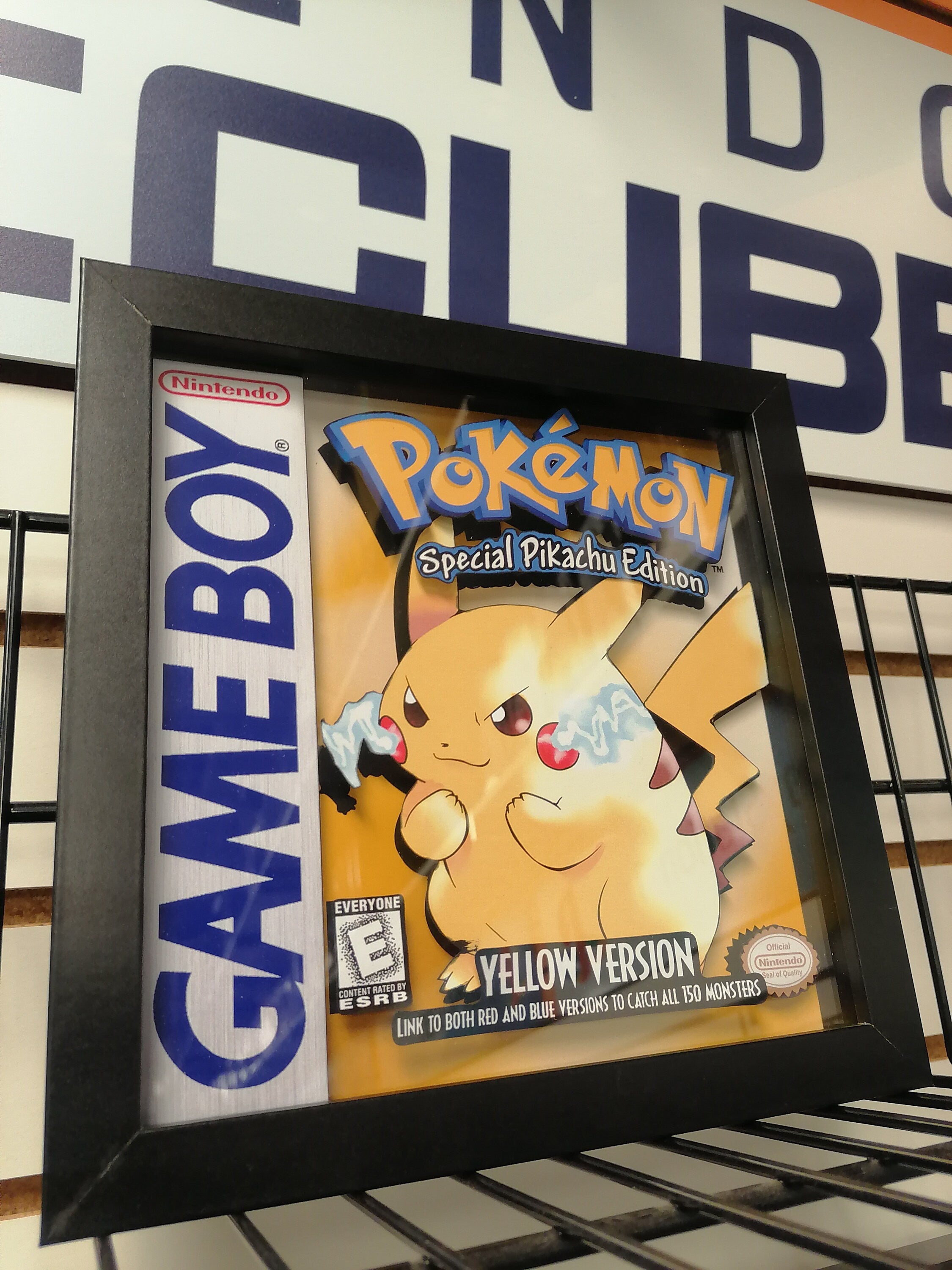 Pikachu 3D Shadow box Pokemon  Art Diorama