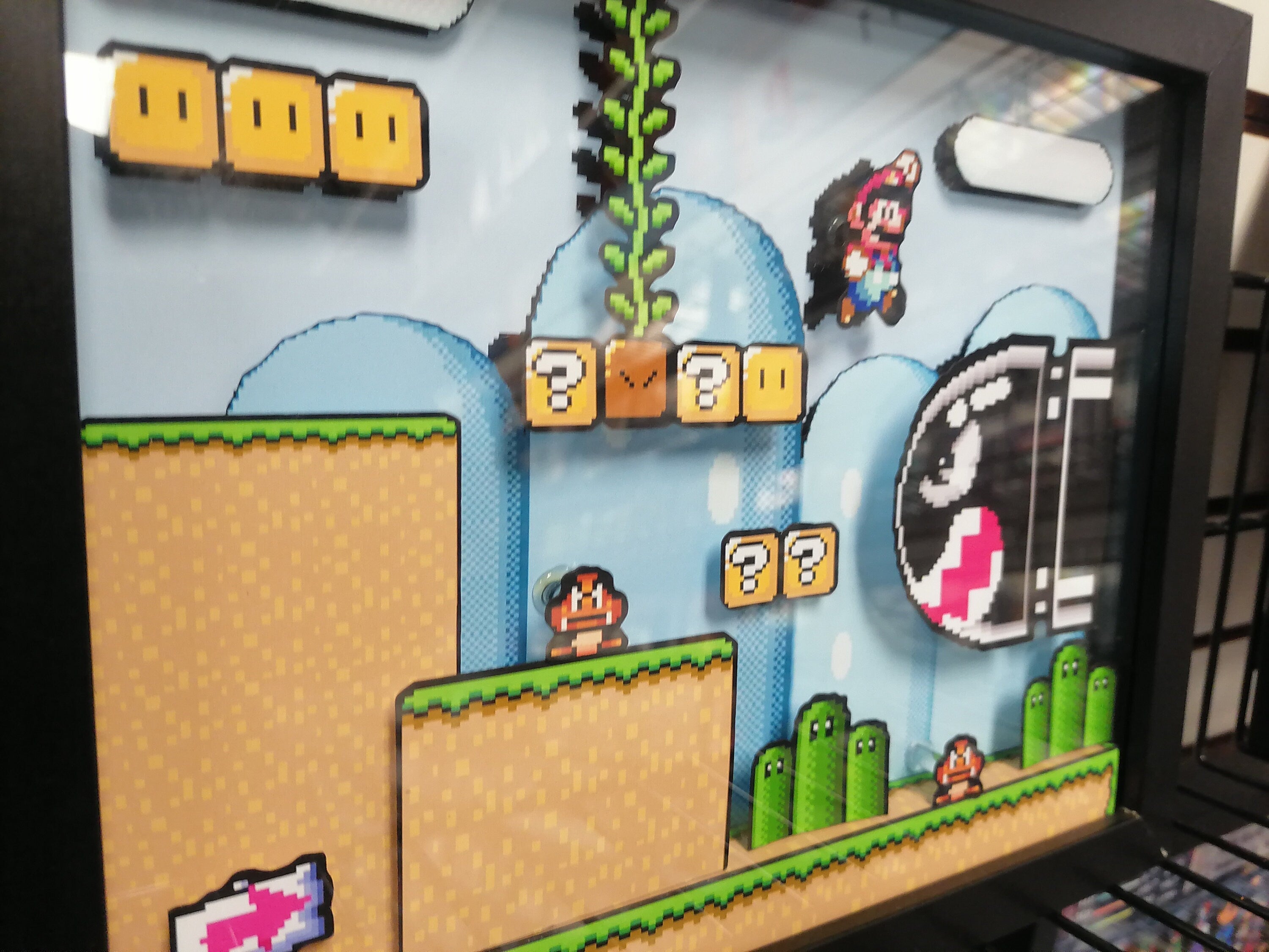 Super Mario World 3d shadowbox