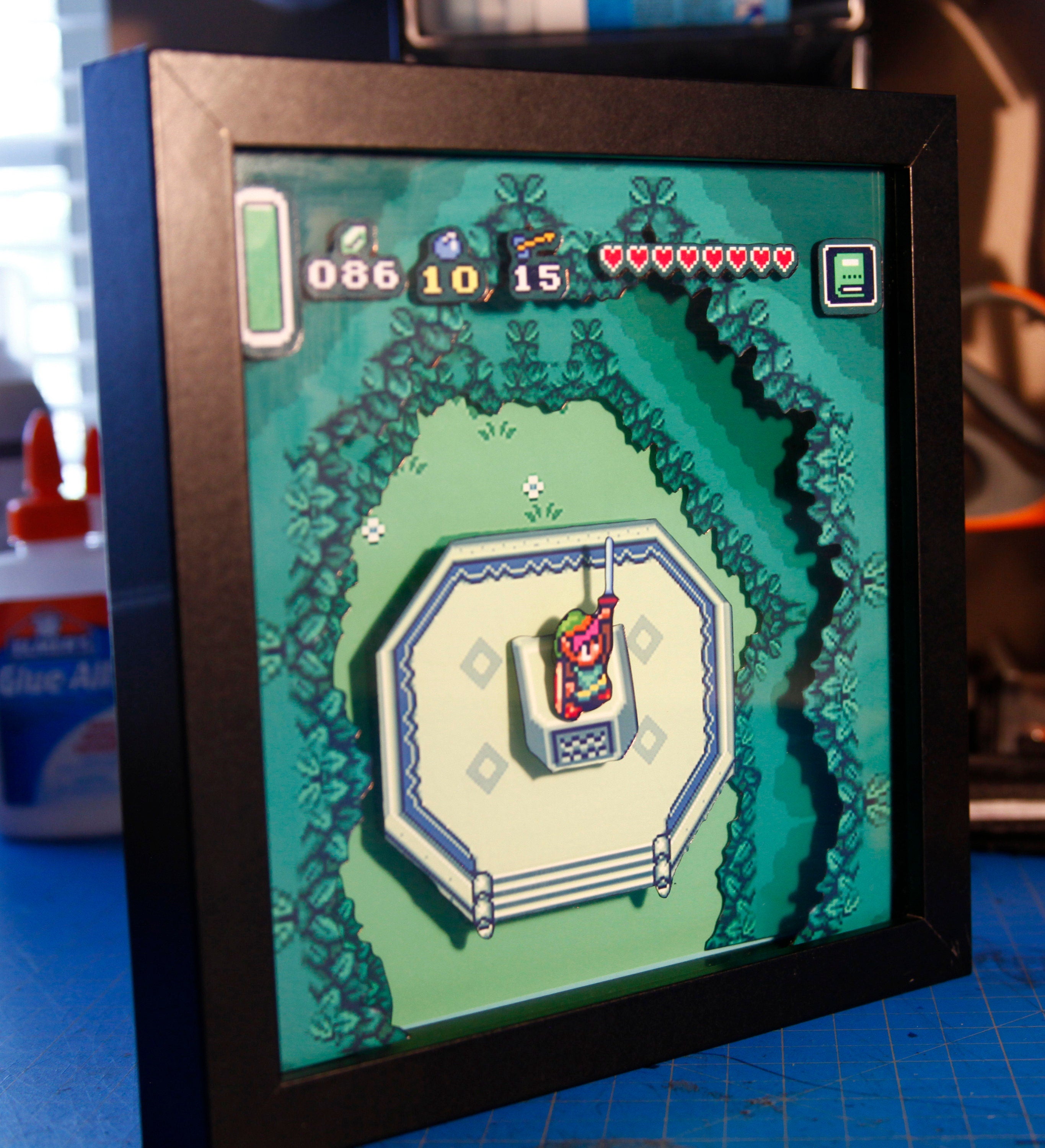 Legend of Zelda Videogame Shadowbox
