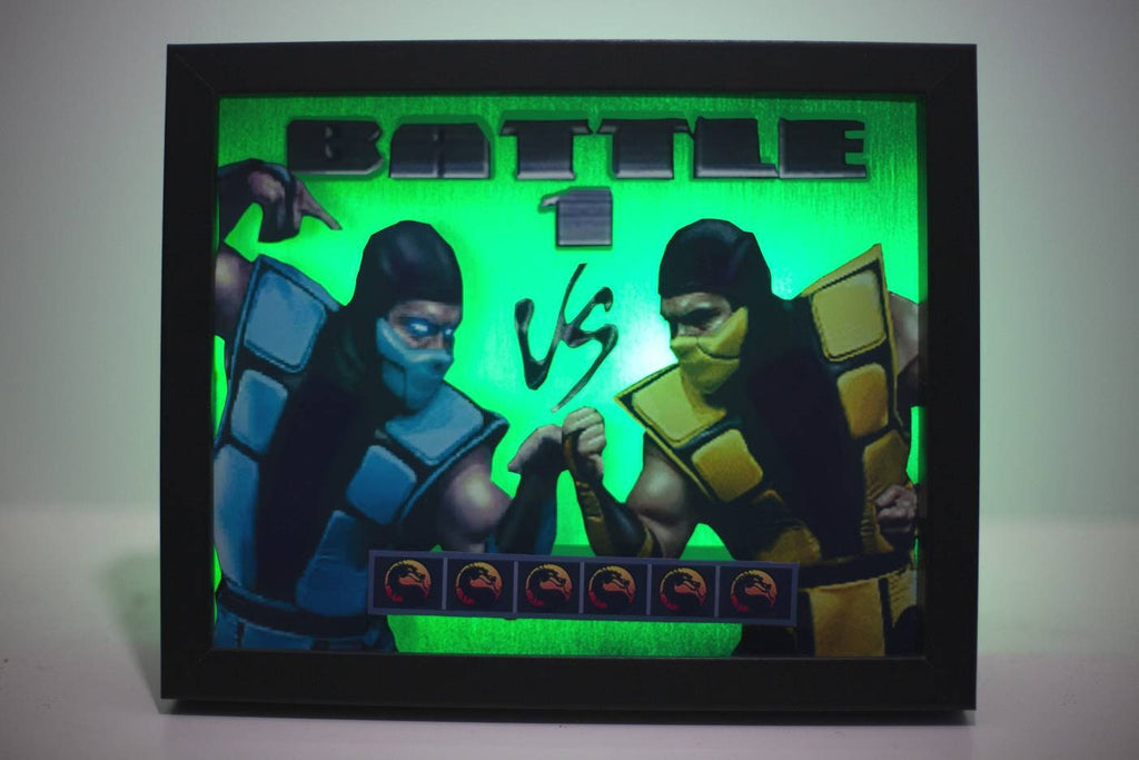 Mortal Kombat LED Shadowbox Diorama