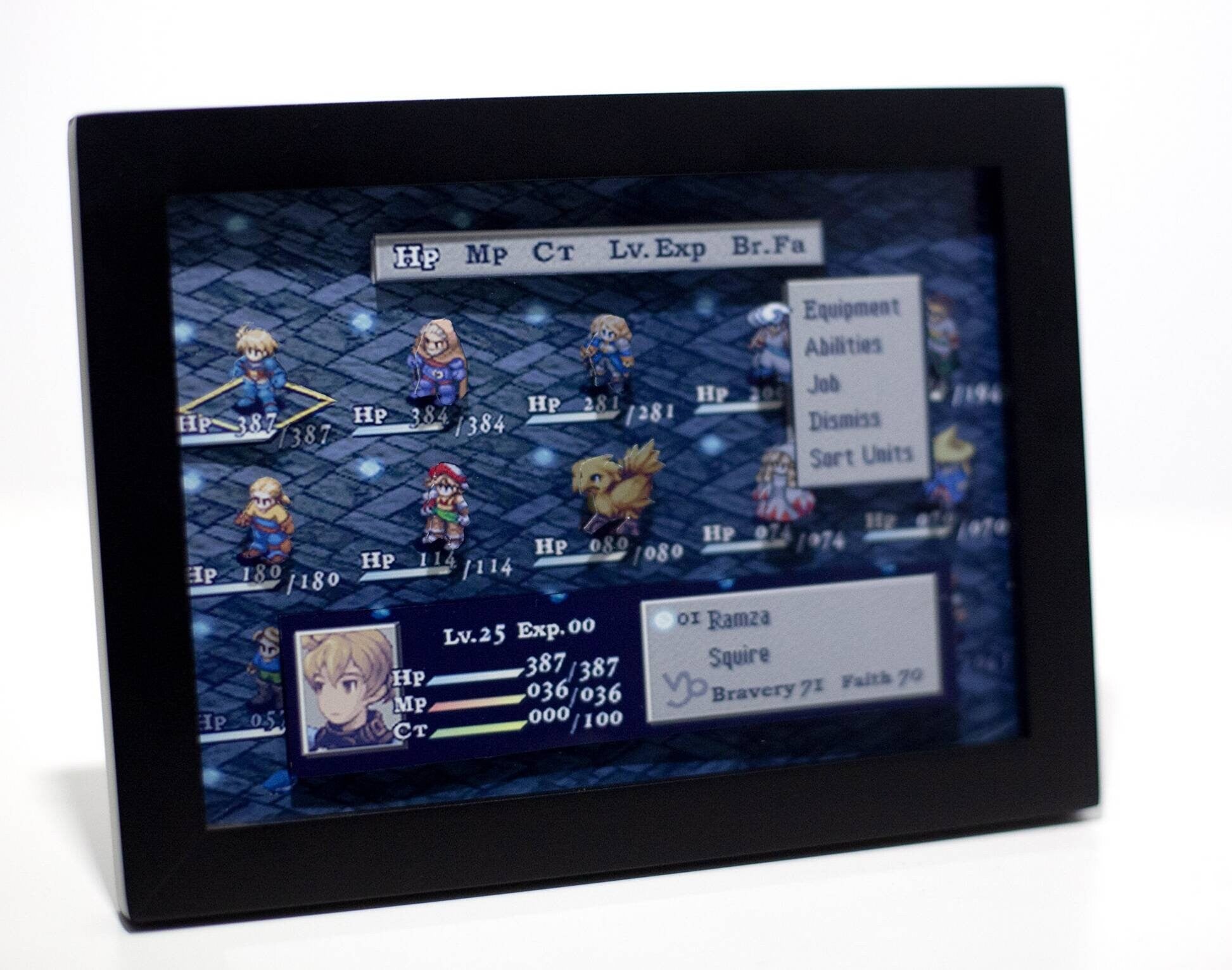 Final Fantasy Tactics Mini Shadow box Diorama