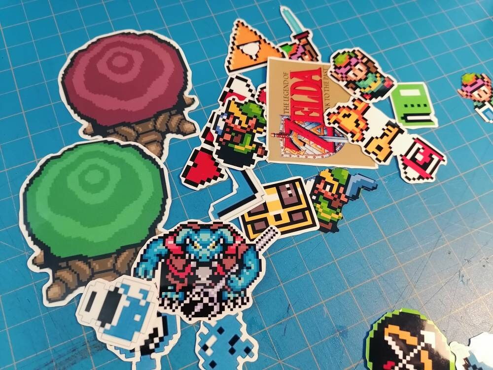 Legend of Zelda Link to the past| Videogame stickers | Laptop iPad Bullet Journal Planner Scrapbooking Vinyl Glossy Stickers