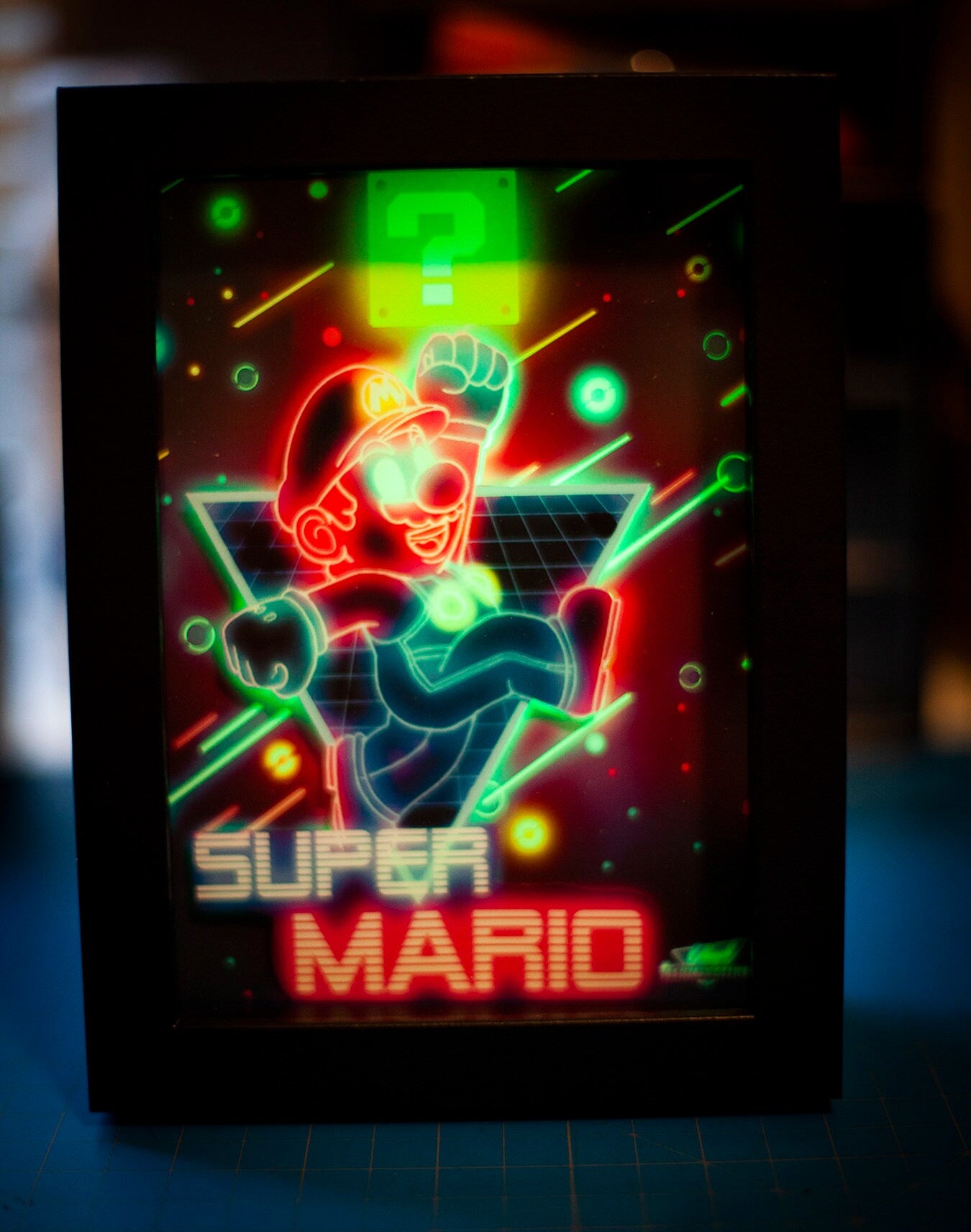Super Mario LED Shadowbox Diorama