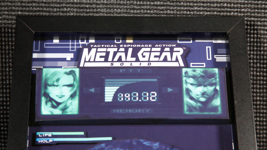 Solid Snake Sniper Wolf 3D shadow box| Metal Gear Solid | Wall Decor | Gift for Gamers | Classic Games |Unique Gaming gift| |birthday idea |