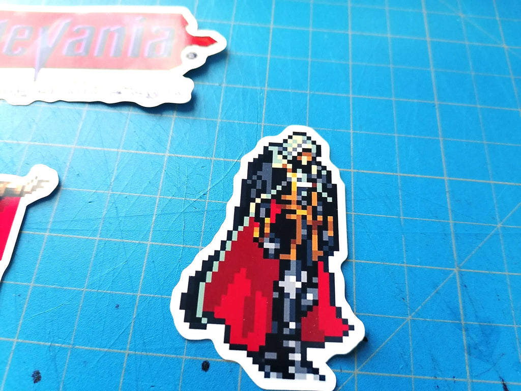 Castlevania Video game stickers for Gamers | Handmade Wall Art | Unique Gaming Gift | Retro Video Game Decor | Gaming Room | Classic Games