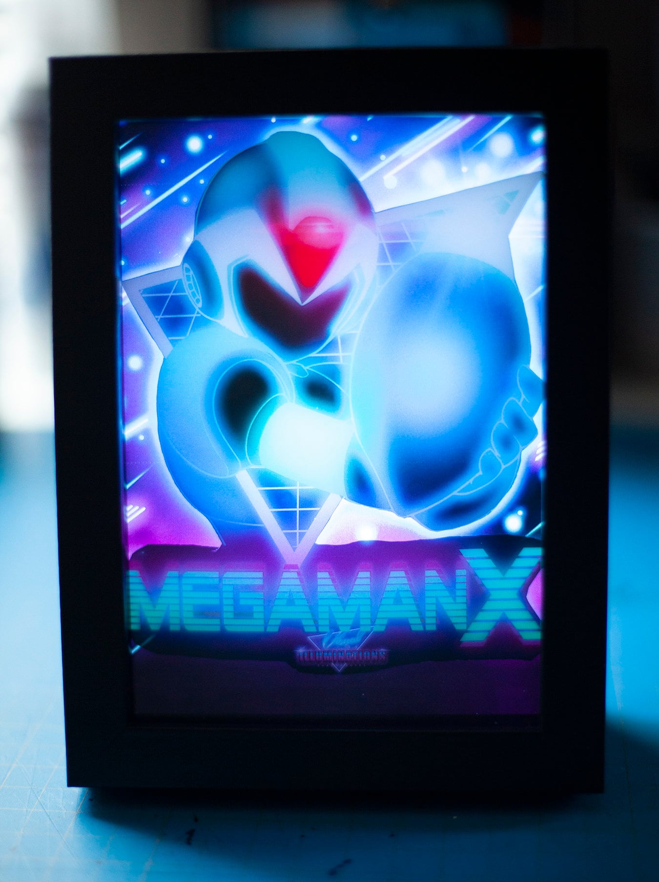 MegaMan X Led Shadowbox Diorama