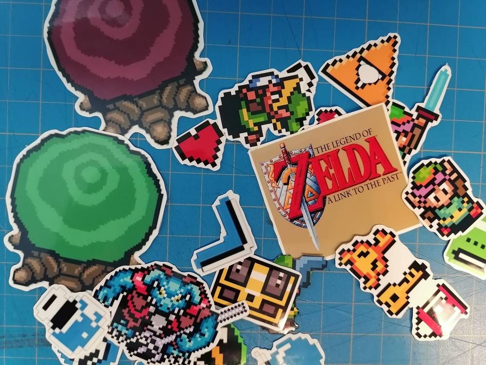 Legend of Zelda Link to the past| Videogame stickers | Laptop iPad Bullet Journal Planner Scrapbooking Vinyl Glossy Stickers