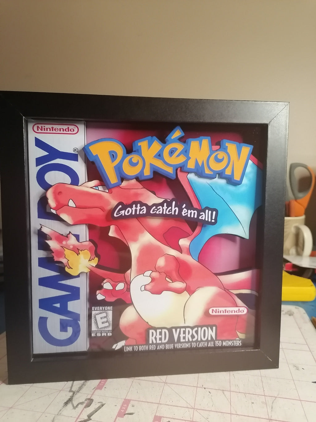 Charizard Pokémon Red 3d Shadowbox Diorama