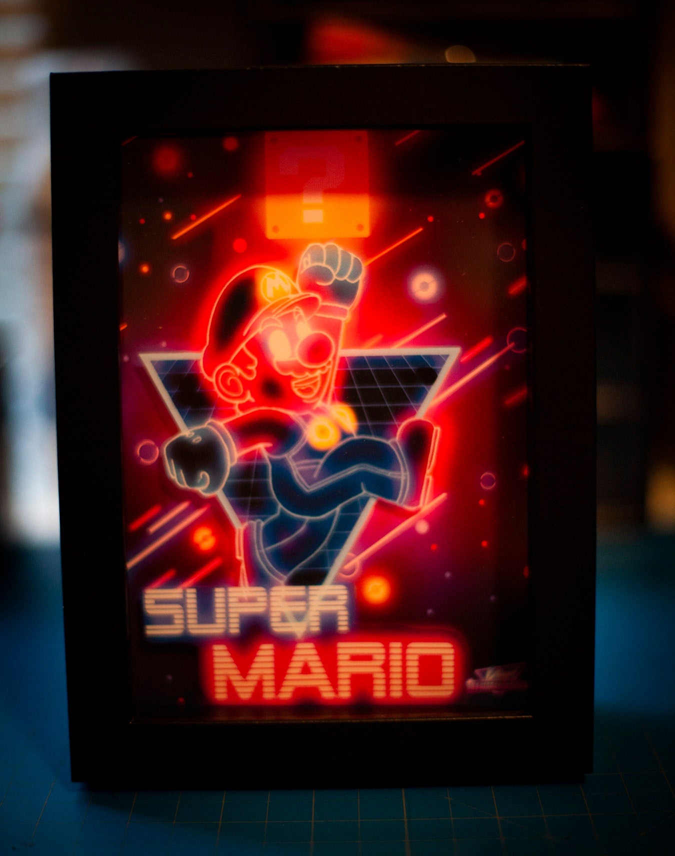 Super Mario LED Shadowbox Diorama