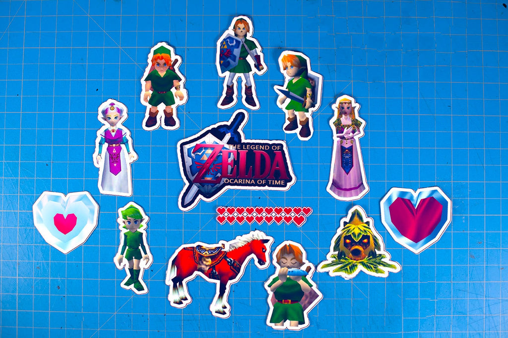 Videogame Sticker | Legend of Zelda stickers | Laptop iPad Bullet Journal Planner Vinyl Glossy Stickers