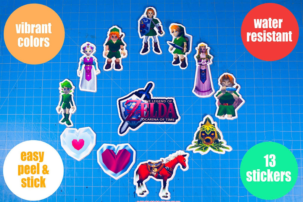 Videogame Sticker | Legend of Zelda stickers | Laptop iPad Bullet Journal Planner Vinyl Glossy Stickers