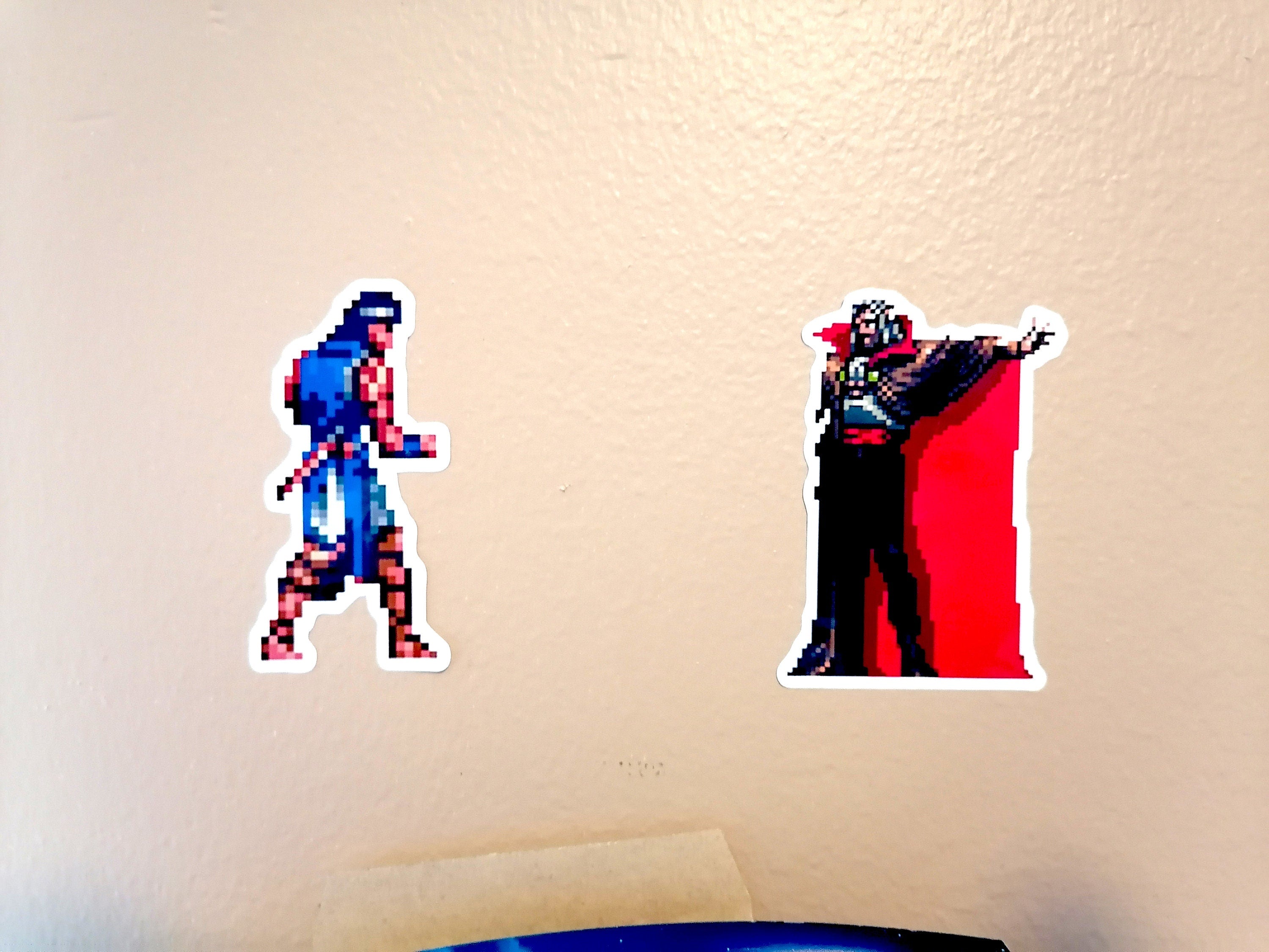 Castlevania Video game stickers for Gamers | Handmade Wall Art | Unique Gaming Gift | Retro Video Game Decor | Gaming Room | Classic Games