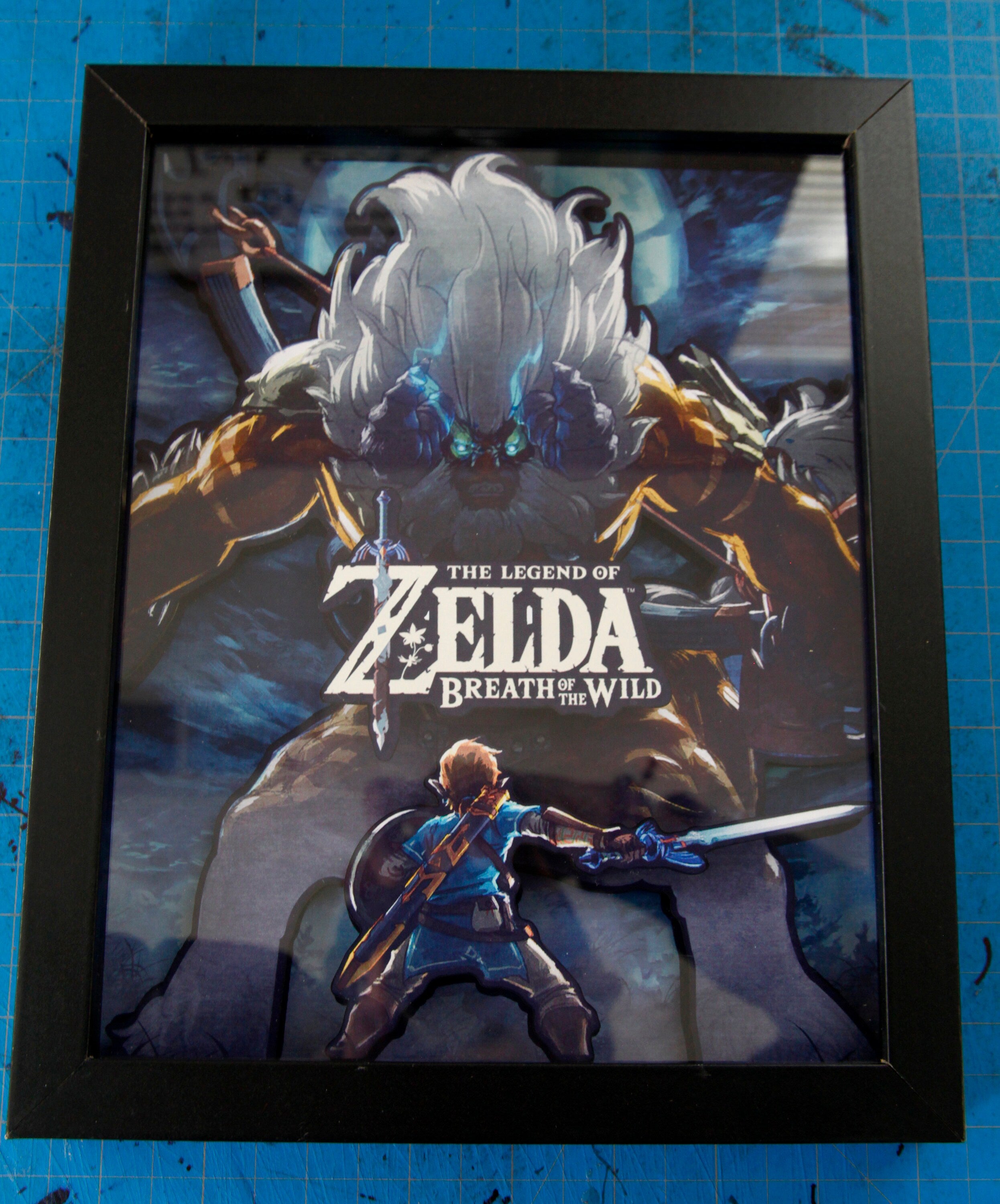 Legend of Zelda: Breath of the Wild 3D Shadow Box - Handmade Wall Art