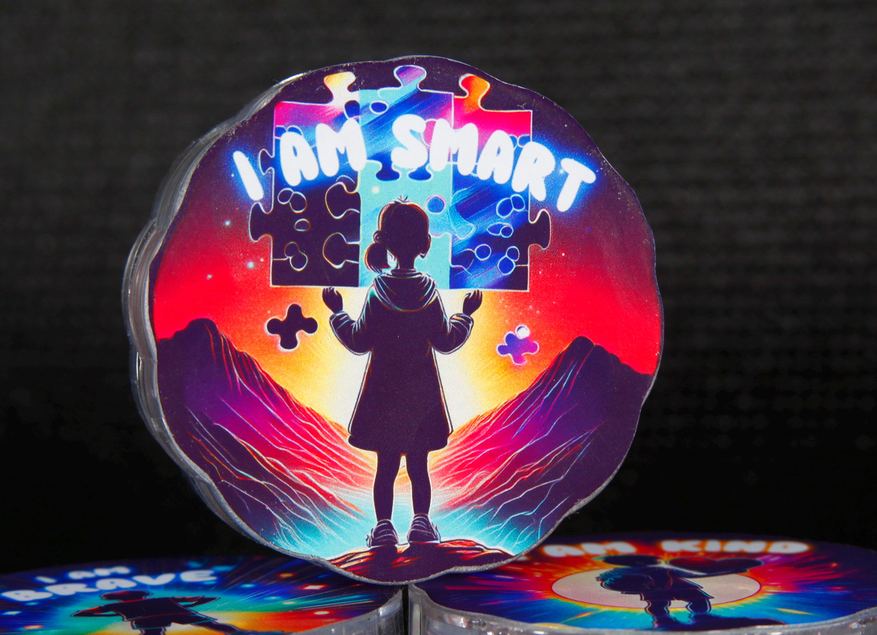 I am smart  | Kids Affirmations| Motivational Light| Neon Light| Inspirational Quote| Birthday Gift| Christmas Gift|