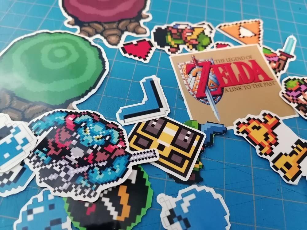 Legend of Zelda Link to the past| Videogame stickers | Laptop iPad Bullet Journal Planner Scrapbooking Vinyl Glossy Stickers