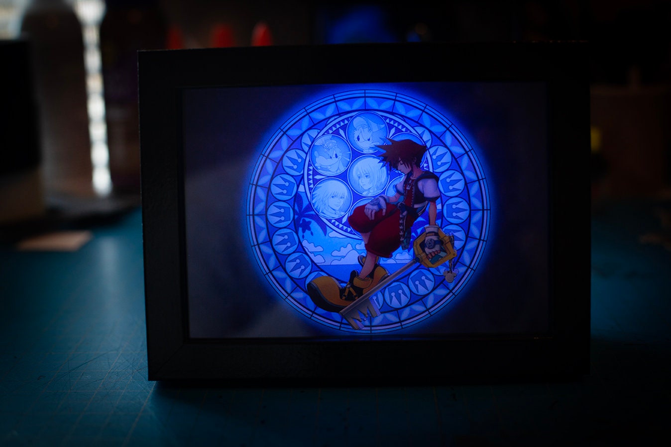 New!! Kingdom Hearts 5x7 Dive to the Heart Shadowbox
