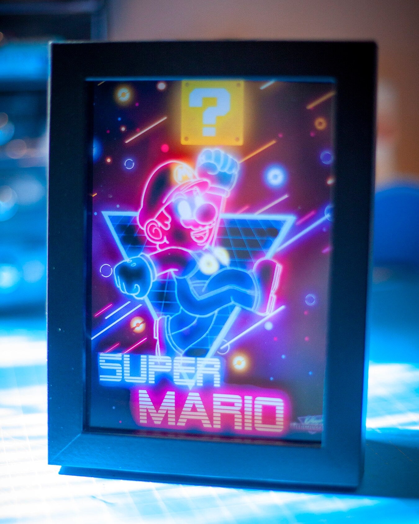 Super Mario LED Shadowbox Diorama