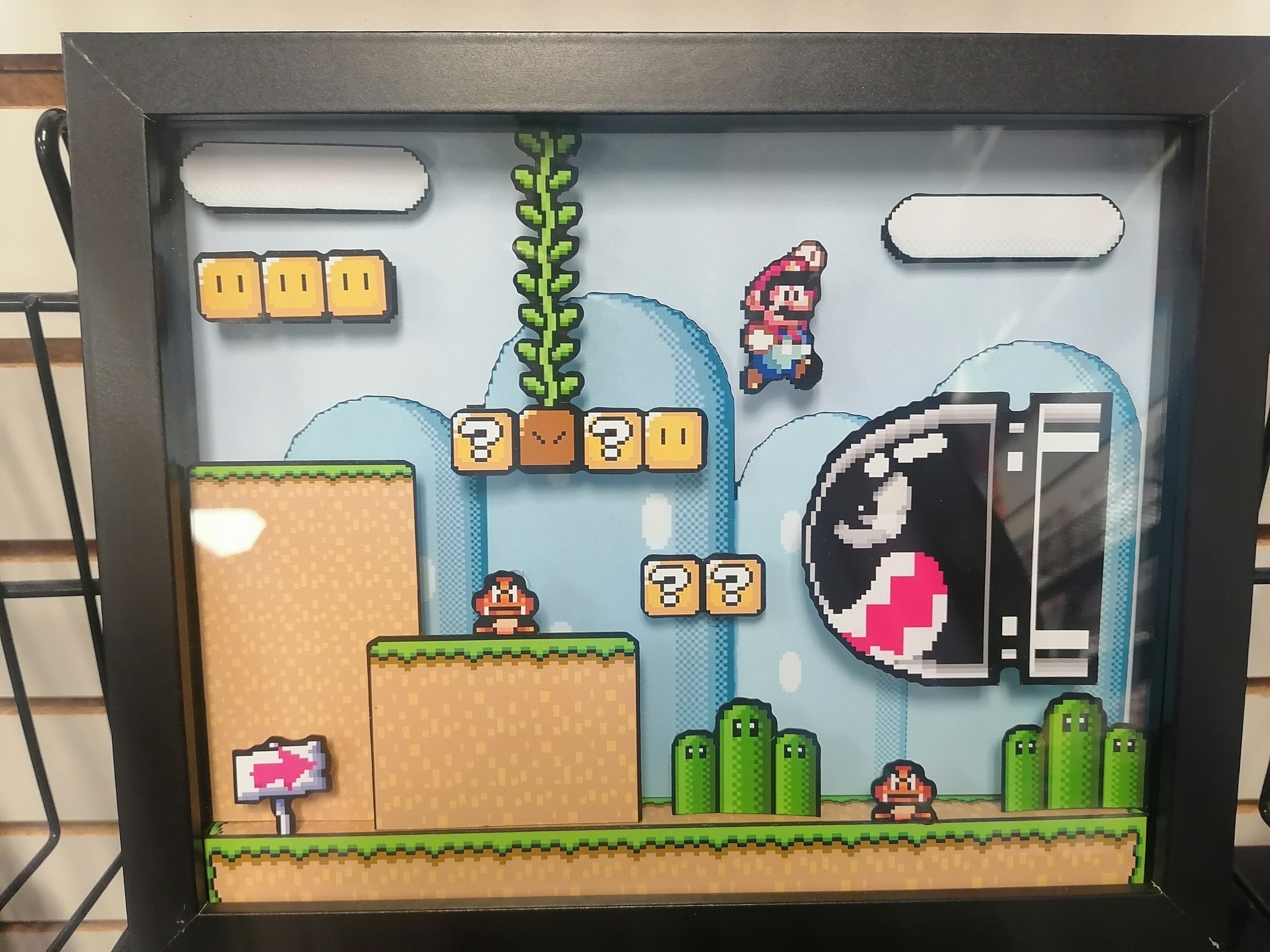 Super Mario World 3d shadowbox