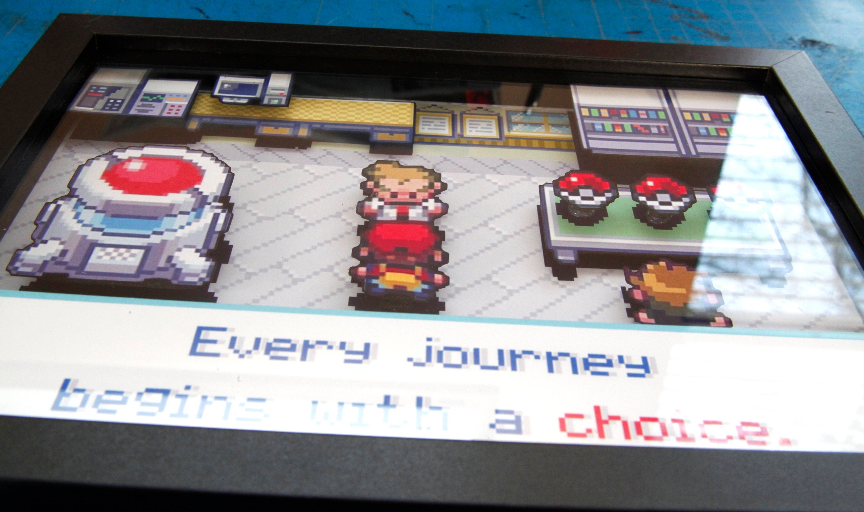 Pokemon shadow box | Unique Gift idea |Retro Classic| Video game decor| Gift for him| Pokemon Gift for men| Pokemon gift for women| decor