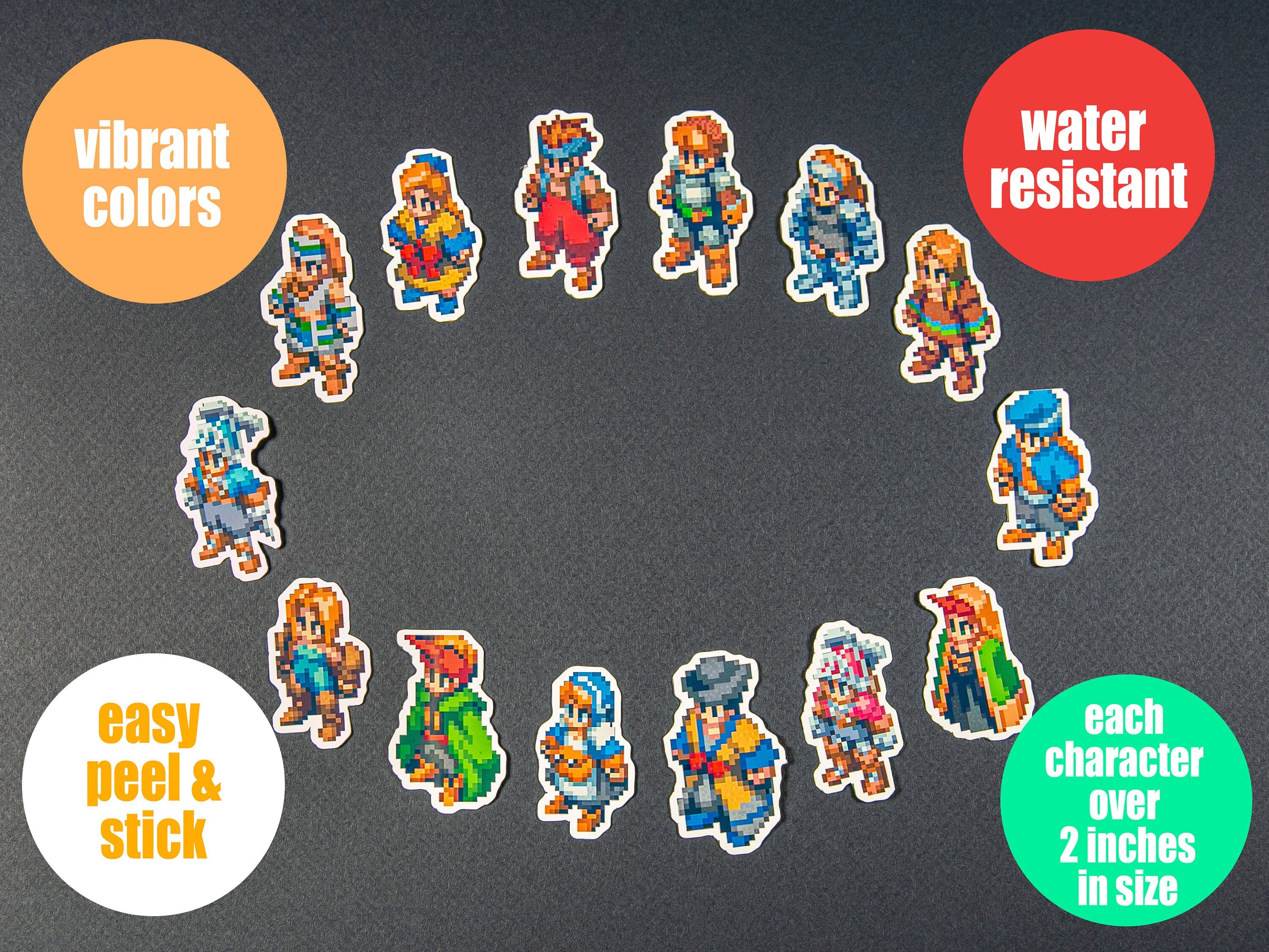 Videogame Sticker | Final Fantasy Tactics stickers | Laptop iPad Bullet Journal Planner Vinyl Glossy Stickers set 1
