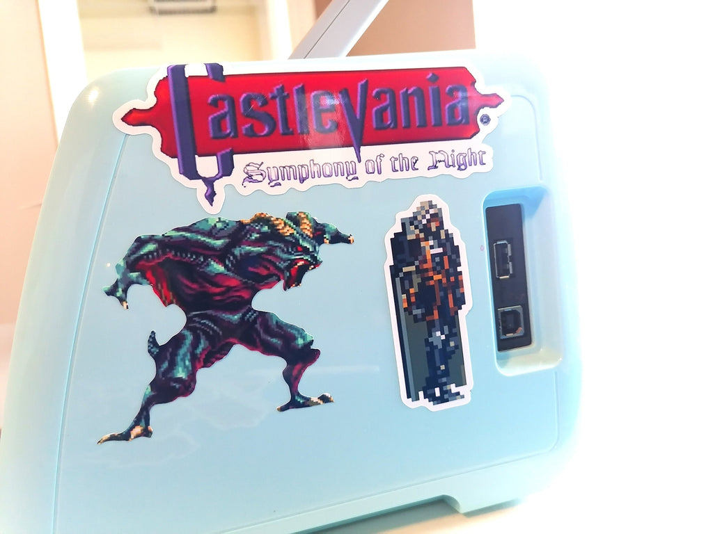 Castlevania Video game stickers for Gamers | Handmade Wall Art | Unique Gaming Gift | Retro Video Game Decor | Gaming Room | Classic Games