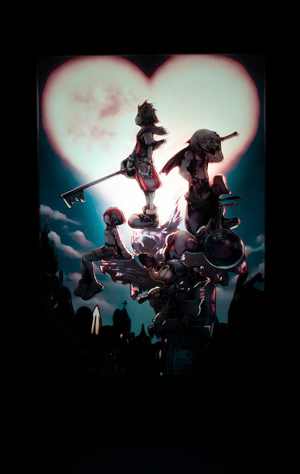 New!! Kingdom Hearts 5x7 Shadowbox Diorama