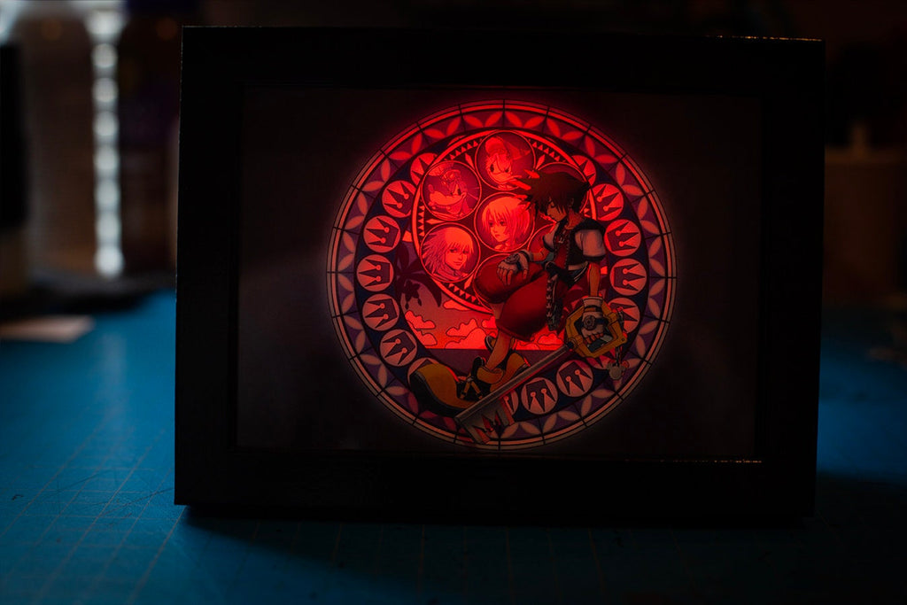 New!! Kingdom Hearts 5x7 Dive to the Heart Shadowbox