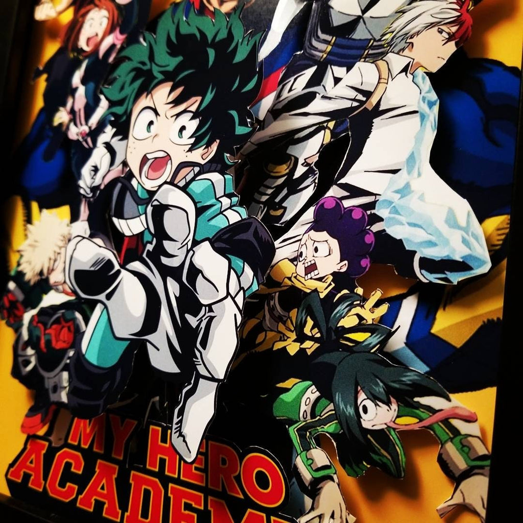 My Hero Academia shadowbox Diorama