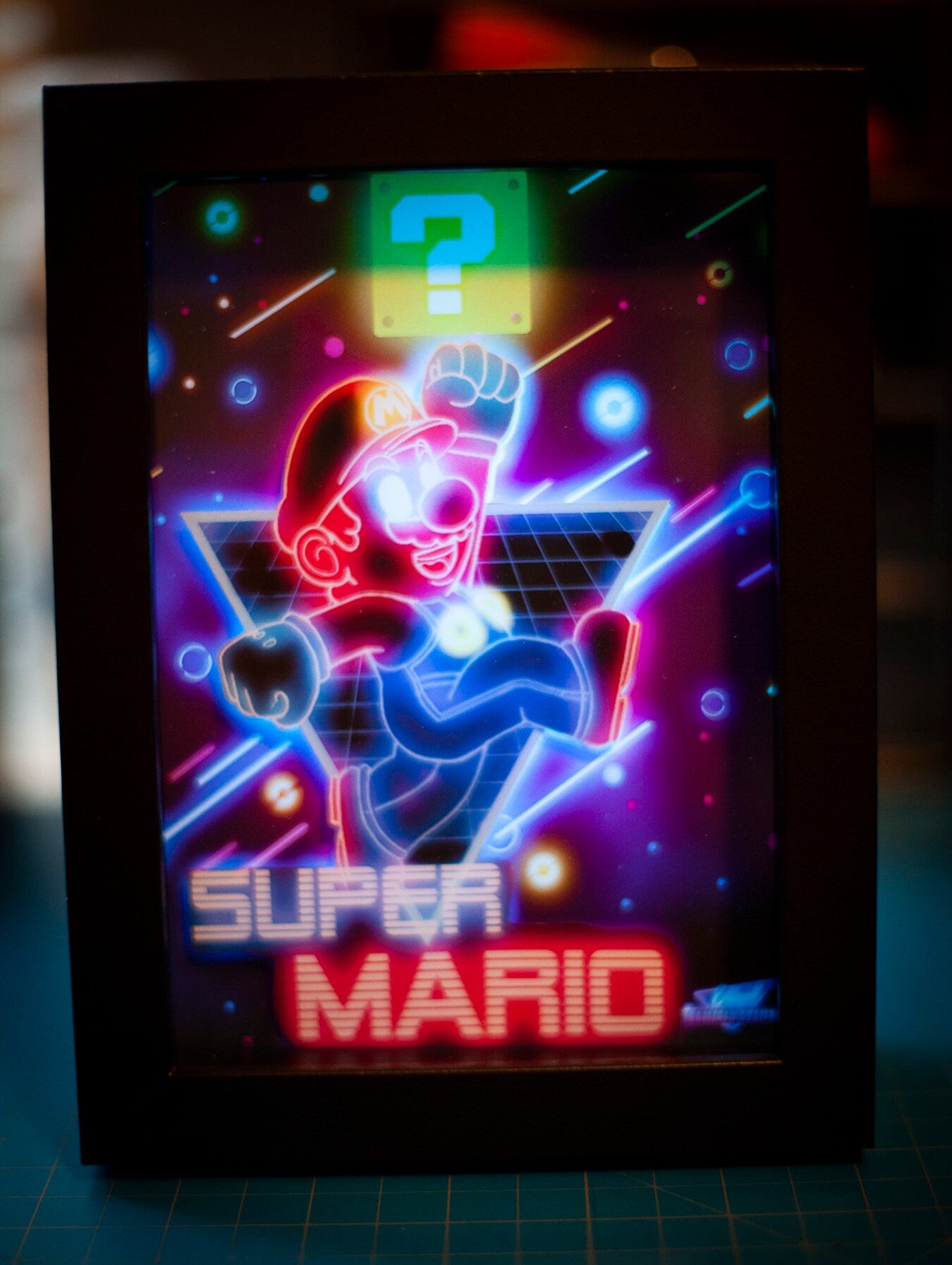 Super Mario LED Shadowbox Diorama